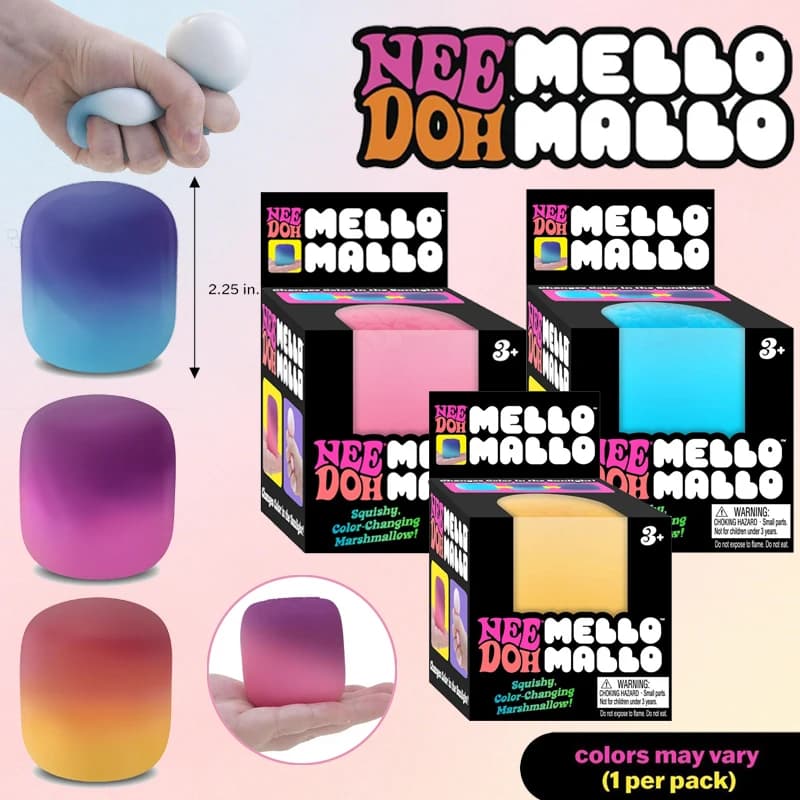 Scylling Needoh UV Reactive Sun Color Changing Mello Mallo Marshmallow Dough Filling Stress Relief Toy ADHD Anti Anxiety Toy