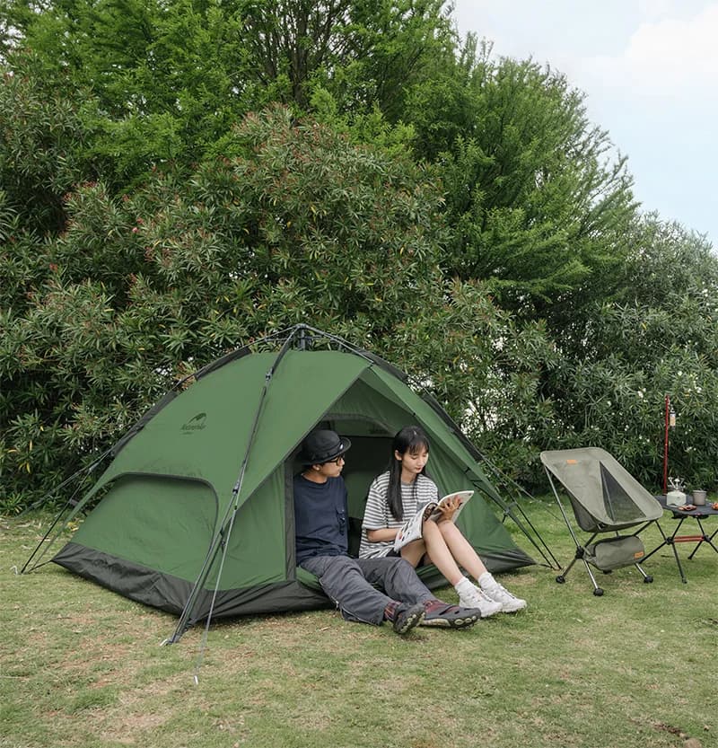 Tende da tetto impermeabili Tenda da 3 persone a doppia porta Tenda da spiaggia per esterni Tenda da campeggio Tenda automatica One Touch