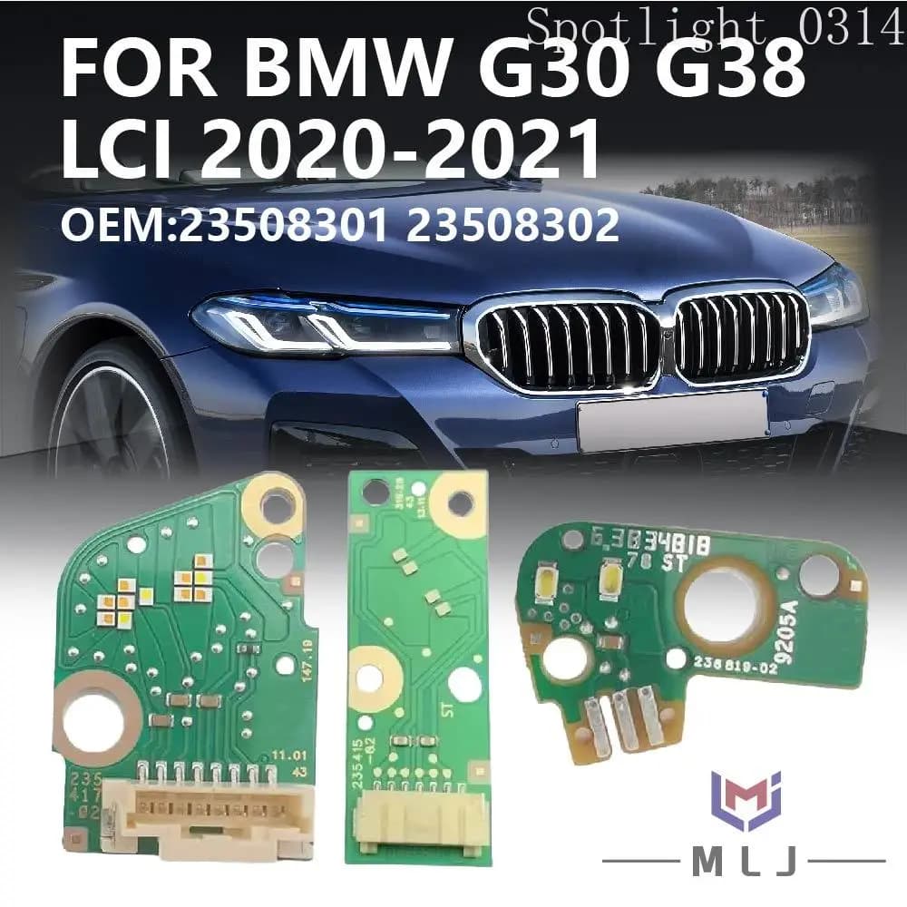 23508301 23508302 For BMW G30 G38 LCI 2020-2021 Angel Eye Board LED Laser Headlight DRL Turn Signal Chip DRL Car Accessories