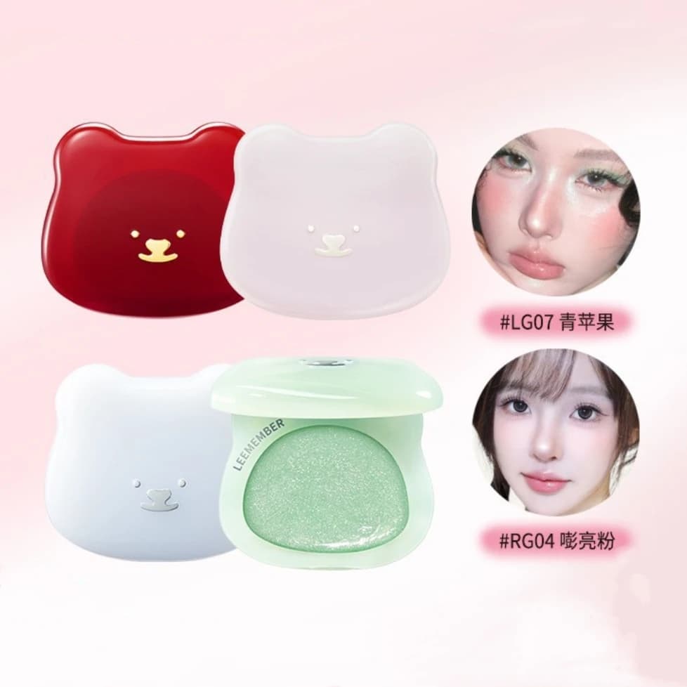 LEEMEMBER Blush Cream Multiuso Glow Cream Stick Trasparente Blush Evidenziatore Cosmetici per il trucco originale