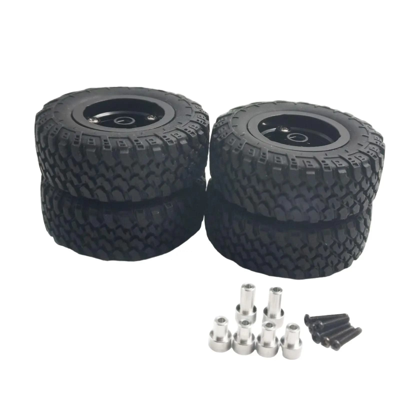 4x 1/12 RC Pneumatici per auto Accessori per veicoli giocattolo Pezzi di ricambio RC Parti di riparazione Installazione semplice per MN82 MN82S Auto telecomandata