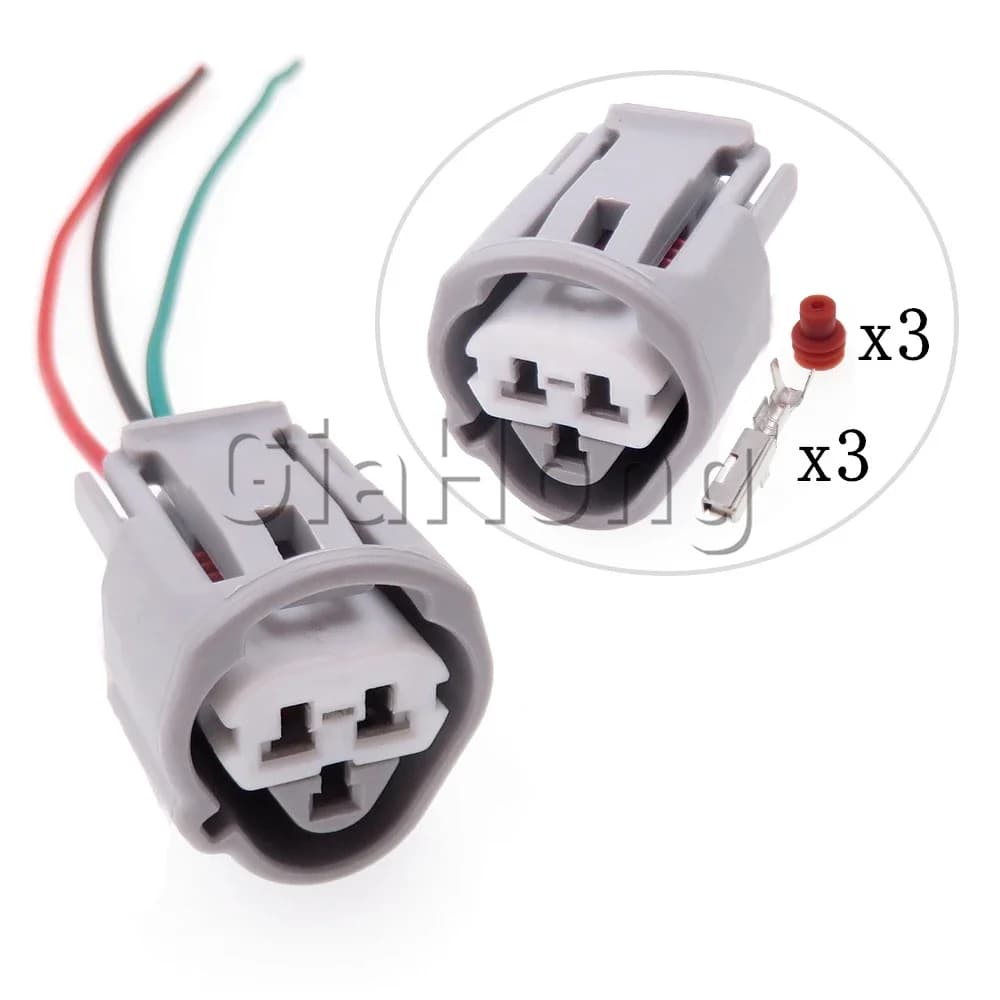 1 Set 3 Modi Auto AC Parti di Montaggio 6189-0486 Auto Sensore di Temperatura Dell'acqua Presa di corrente Per Toyota Automotive Connettore Sigillato