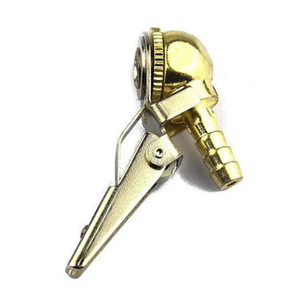 Valvola in ottone da 1/4 pollici Ugello di gonfiaggio per pneumatici da 150 Psi Ugello per carichi pesanti Meccanismo di bloccaggio automatico Design a flusso chiuso