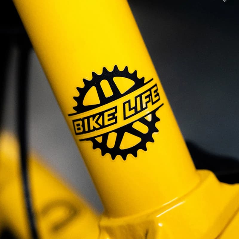 New Wall decal BIKE LIFE for Bicycle, Decoration for Frame and Helmet, Decalcomania in Vinyl Waterproof for Bike and Motorcycle