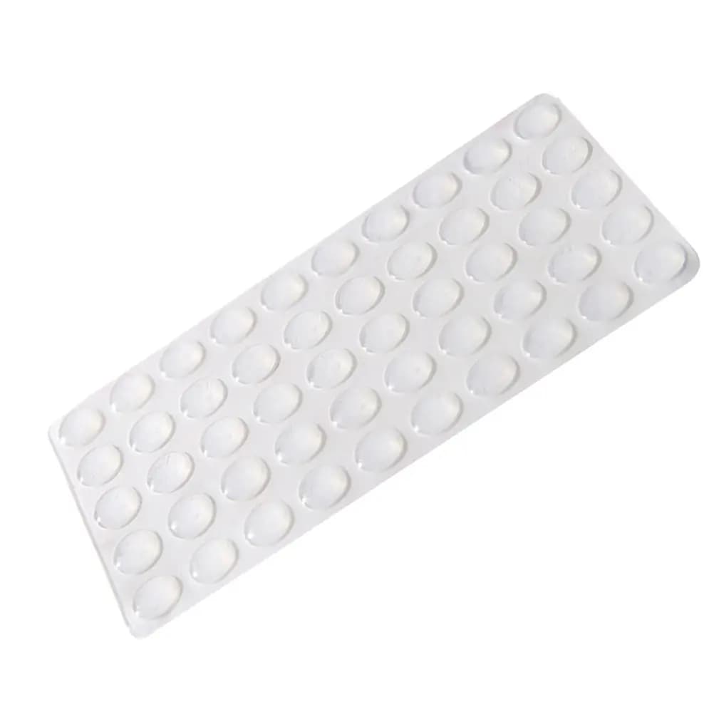 50 Pezzi di Tappi Silenziosi Autoadesivi in Silicone per Porte di Armadi, Cassetti, Cornici, Piani in Vetro