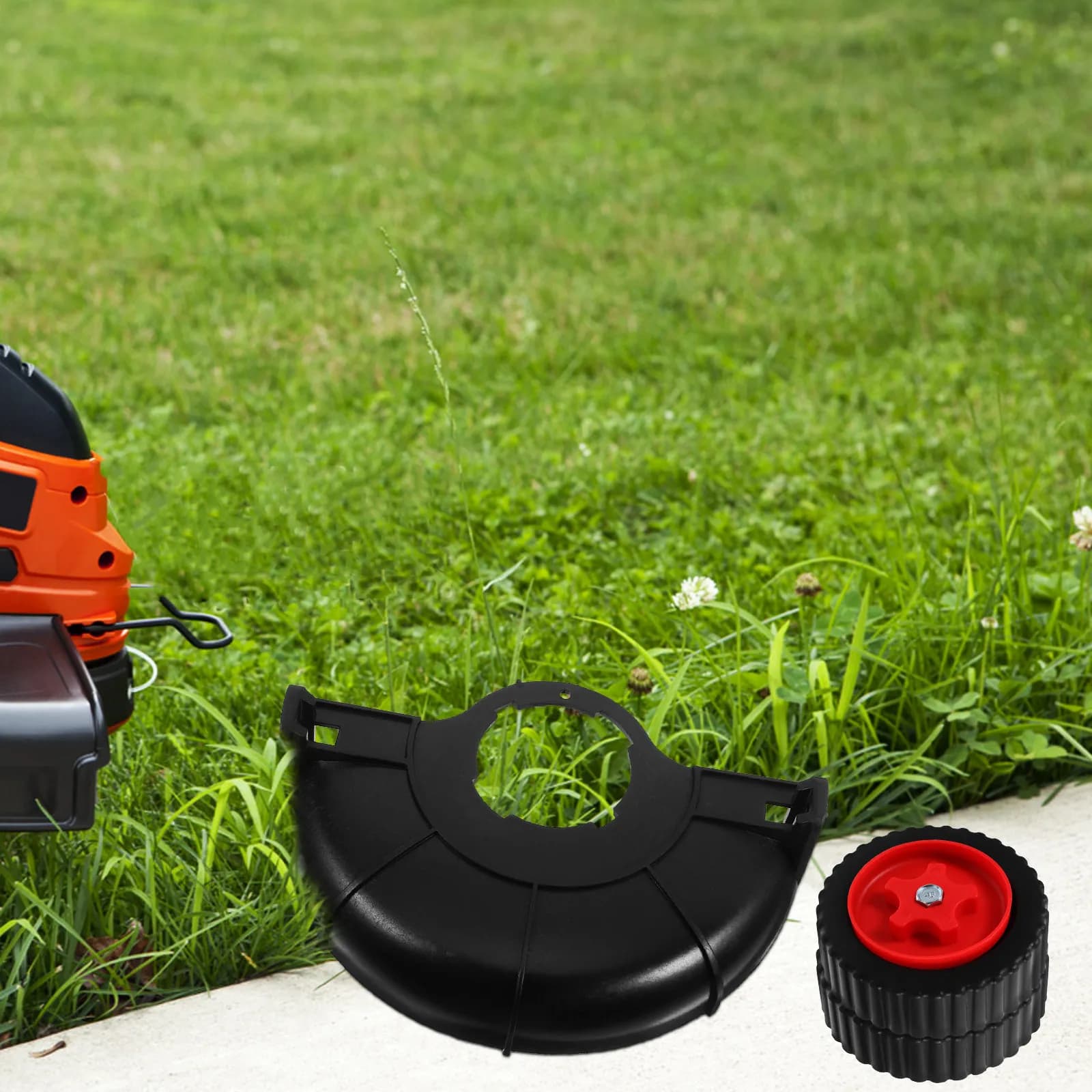1 Set Support Wheels Detachable Lawn Push Mower Wheels Replacement Garden Mower Auxiliary Wheel Tool Multifunctional Casters
