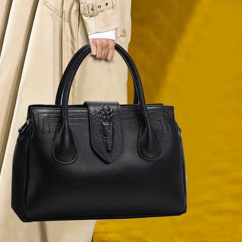 Aidrani Borsa in vera pelle 2024 borsa moda donna premium marchio di lusso valigetta in pelle di vacchetta tenuto in mano