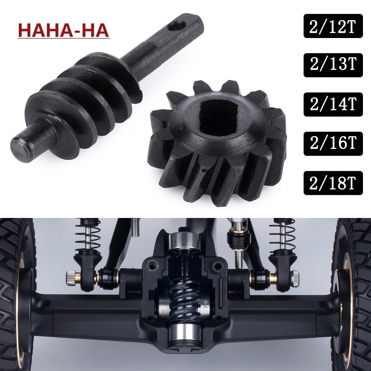 Ingranaggi in Acciaio Overdrive e Underdrive 12T 13T 14T 16T 18T per Crawler RC 1/30 Axial SCX30 Ford Bronco 4X4 JEEP WRANGLER JLU