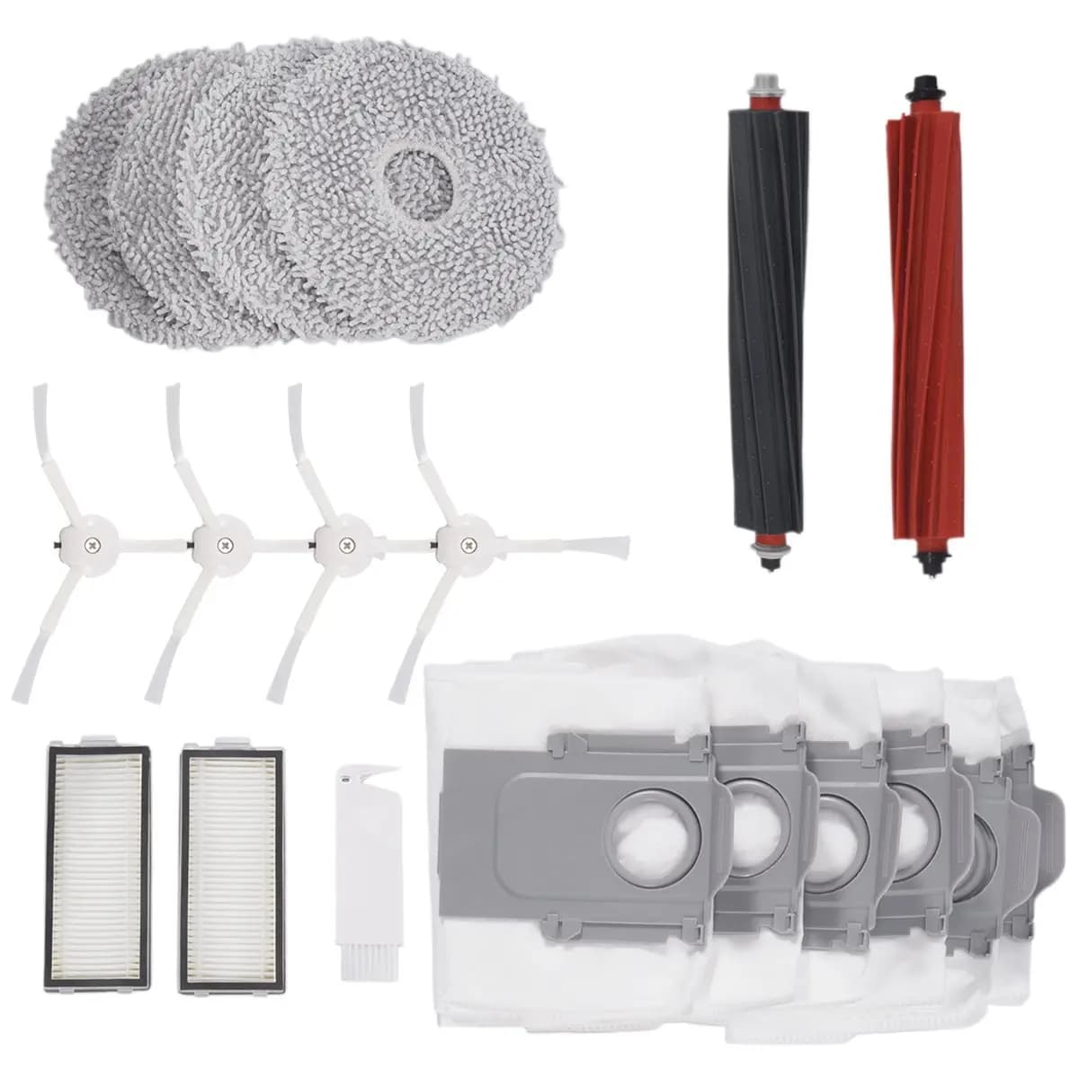 T83C-For Q Master, Qrevo Slim Robot Vacuum Main Side Brush HEPA Filters Mop Pads Dust Bags Accessories Kit