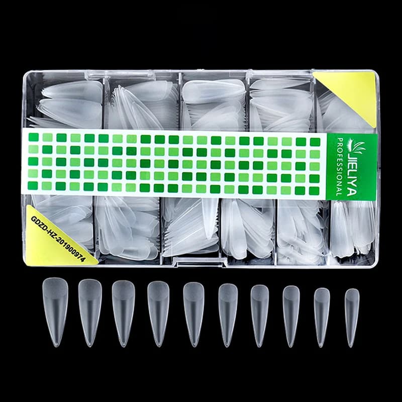 Confezione da 500 Pezzi di Punte per Estensione Unghie, Unghie Finte a Copertura Totale, Accessori per Manicure e Nail Art Fai-da-Te