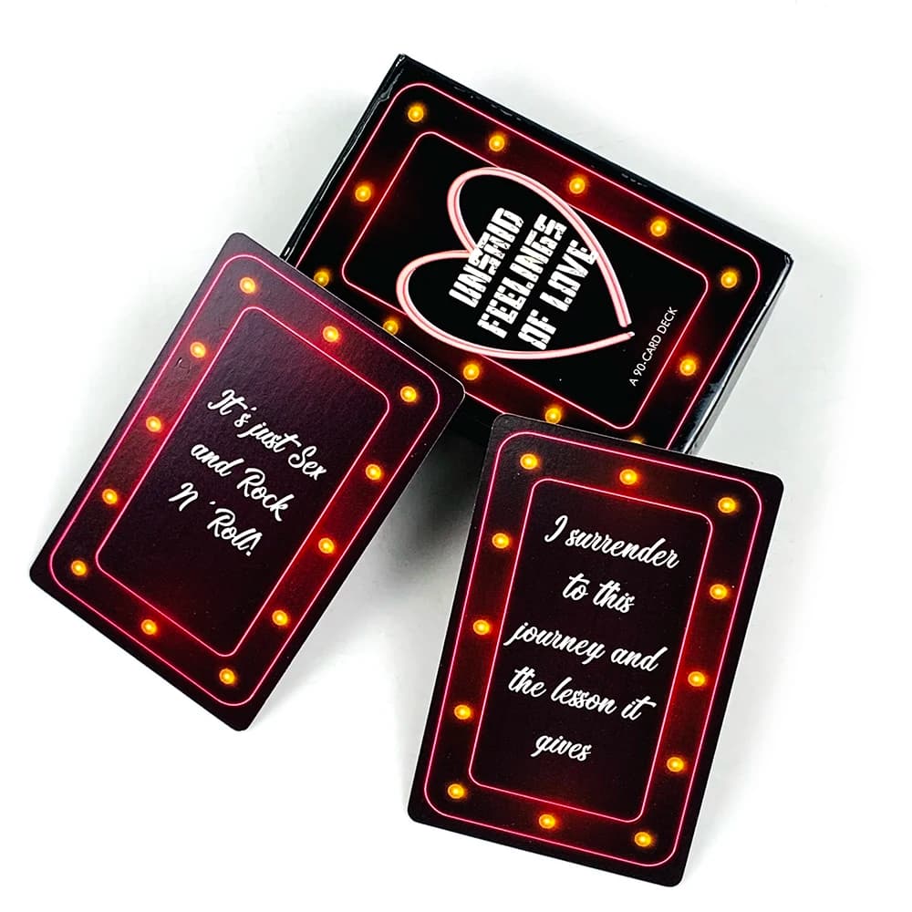 Nuove carte Oracle da 90 pezzi Unsaid Feelings of Love, messaggi canalizzati da anima gemella, doppia fiamma e coppie di partner Karmic