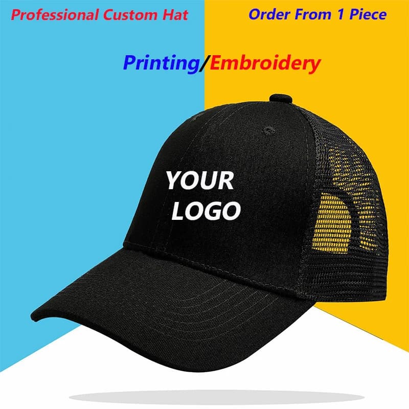 Logo personalizzato professionale stampa ricamo Design berretto a rete protezione solare visiera parasole berretto Casual Versatile cappello da sole uomo donna cappelli