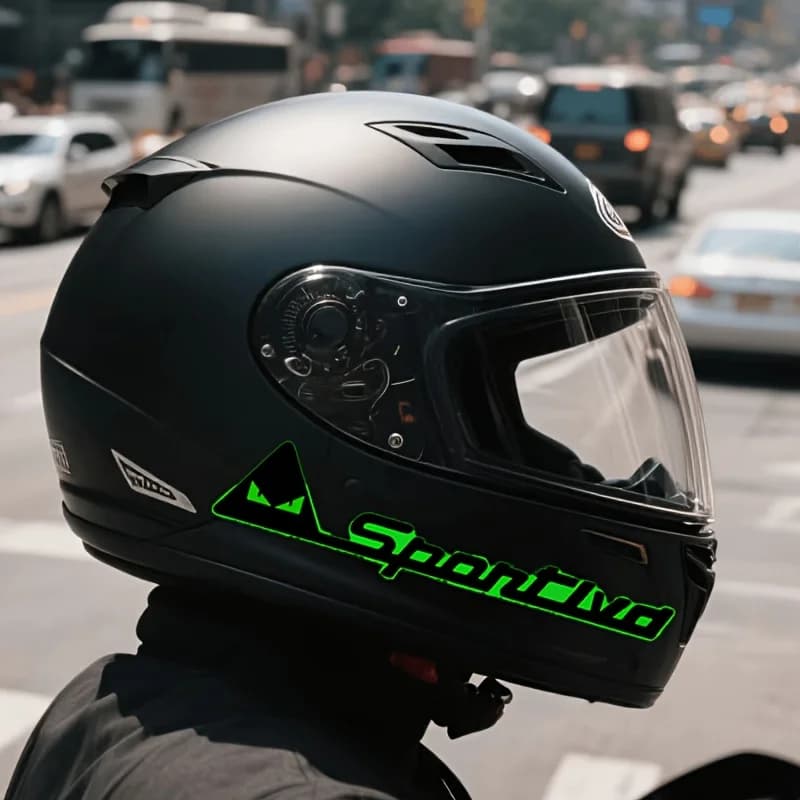 1Pair Sportiva Logo Waterproof UV-Resistant Removable Sticker for Motorcycle Helmet,Car,Bike Decor