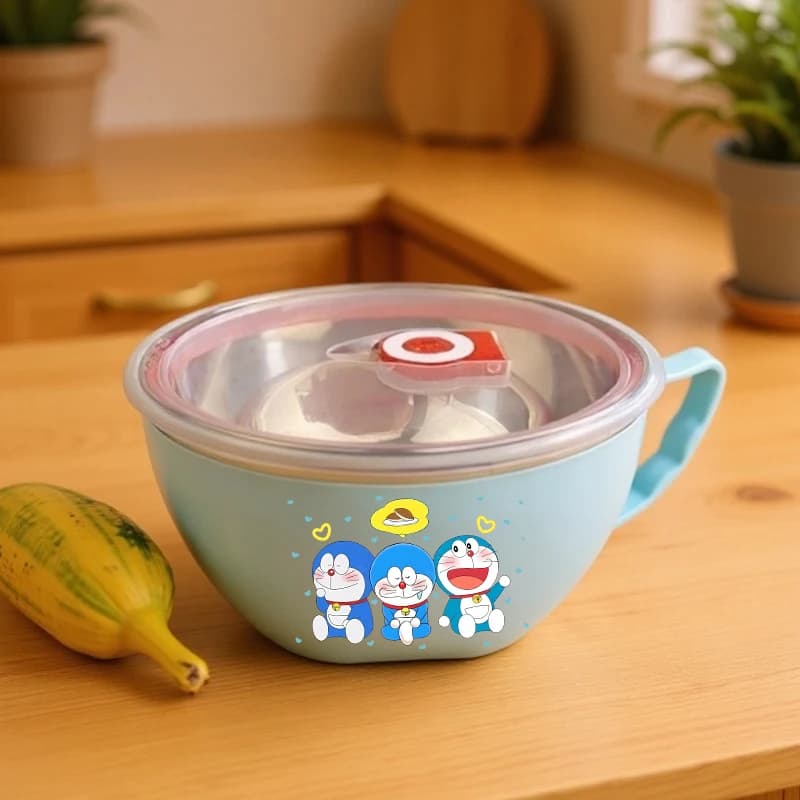 Doraemon Scaldavivande, New Thermal Container for School Lunch, Children's Bento, Picnic Food Containers, Children's Rice Bowl, Gift