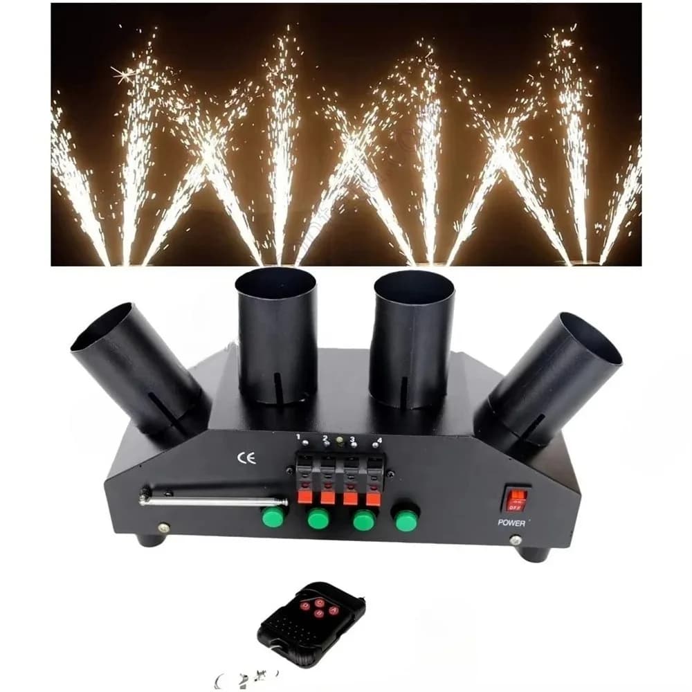 Macchina per Effetti Scenici a Fontana Fredda con Telecomando Wireless, Attrezzatura per Matrimoni e Palcoscenici