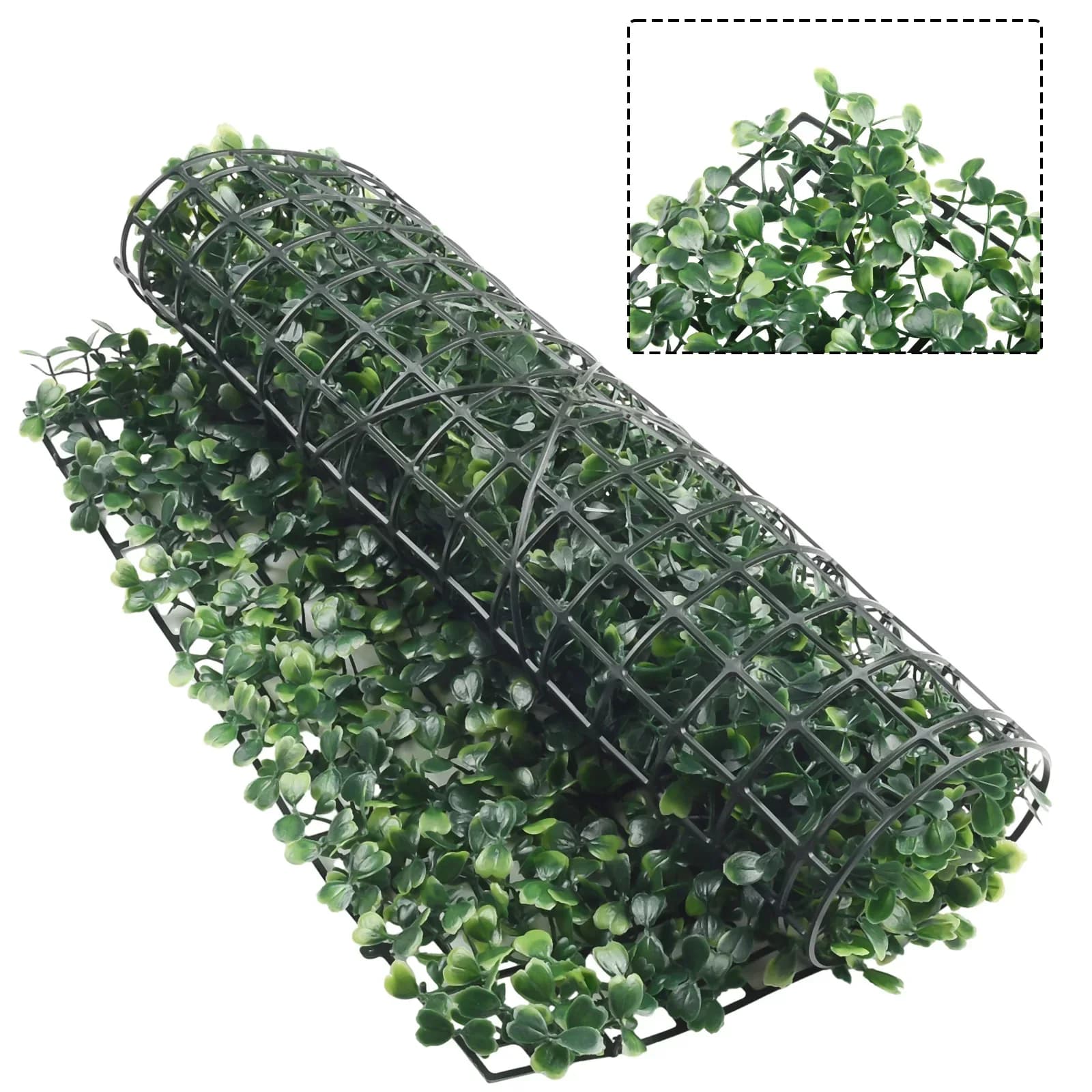Walls of Artificial Plants Sheet Siepe Grass Zerbino Green Panels Fencing Simulation Musk Prato Turf False Green Grass Zerbino 40 cm X 60 cm