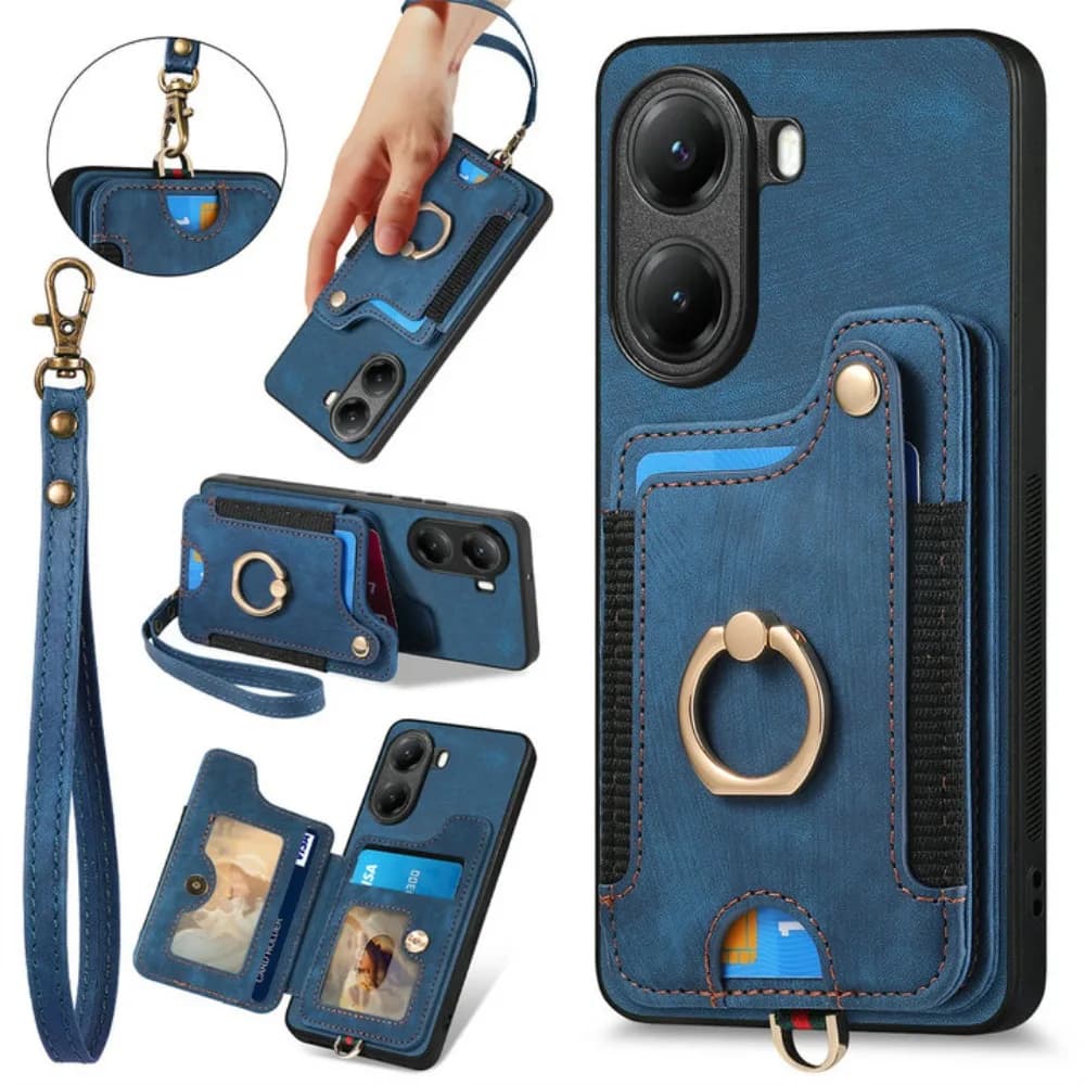 Cover Posteriore Magnetica per Xiaomi Poco X8 Pro Max 5G 2026, Custodia a Portafoglio in Pelle RFID per Poco X8 Pro, X8, X 8 Pro Max