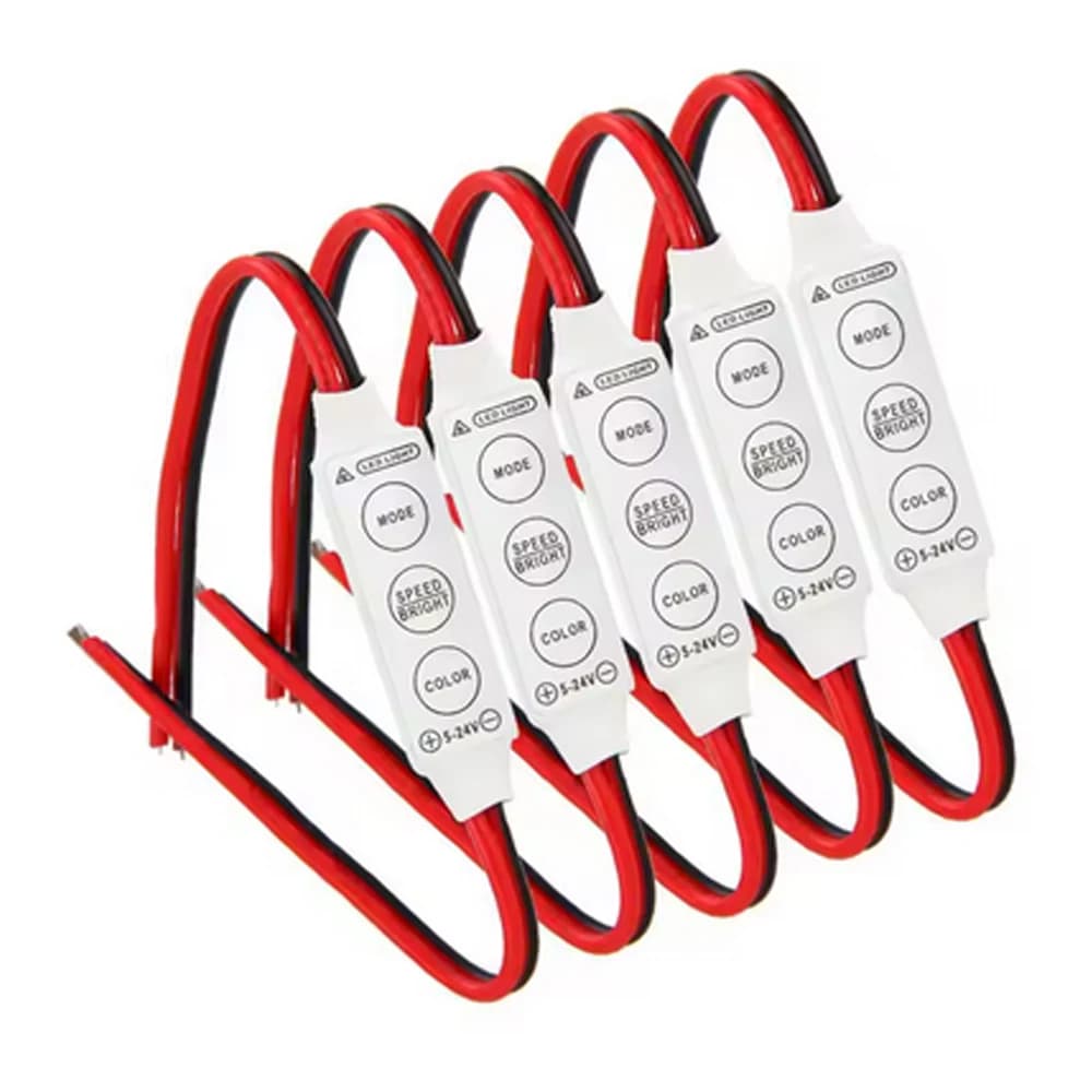 Confezione da 5 moduli di controllo cablati da 12 V con funzione stroboscopica per lampadine a LED per auto o per uso domestico - Facile spedizione diretta