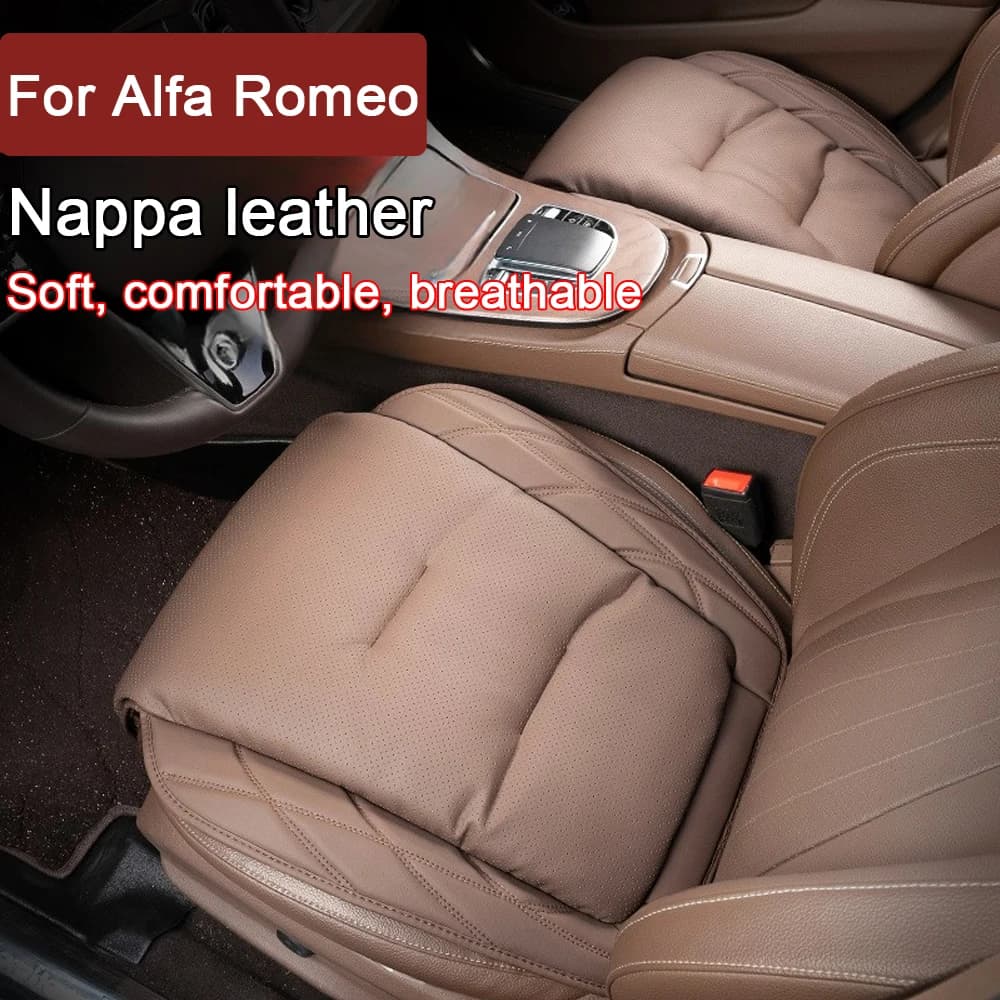 New Front Car Seat Cover for Car Leather Car Seat Covers for Alfa Romeo Giulia STELVIO Giulietta 156 159 Mito