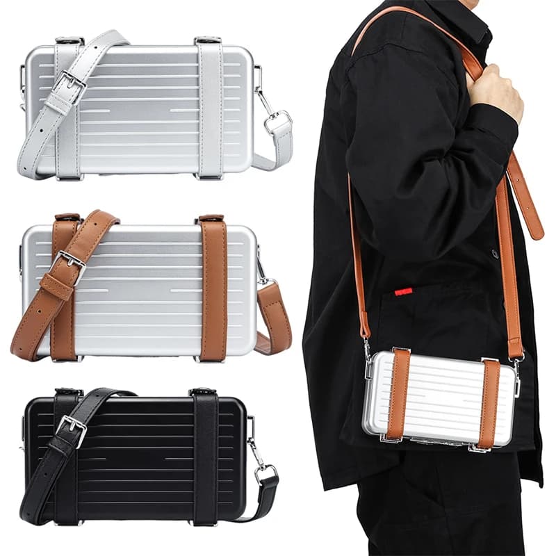 Hot selling 26 new classic and fashionable hard shell luggage box wallet: creatively designed crossbody bag gift