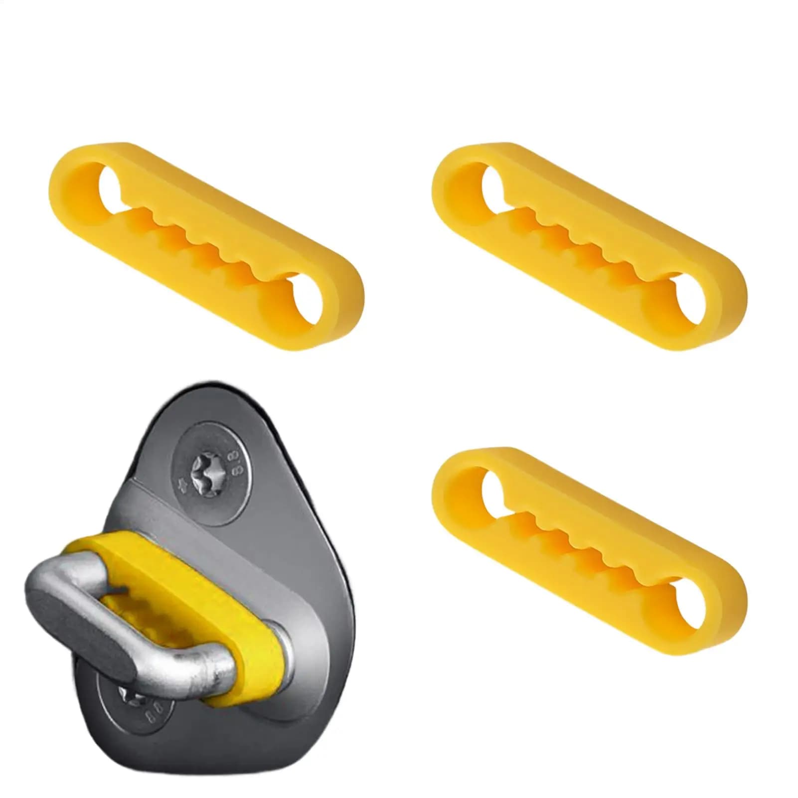 4pcs Car Door Silencers For Slamming Elastic Universal Anti-Collision Dampening Pad Protection Buffer Car Slam Stopper