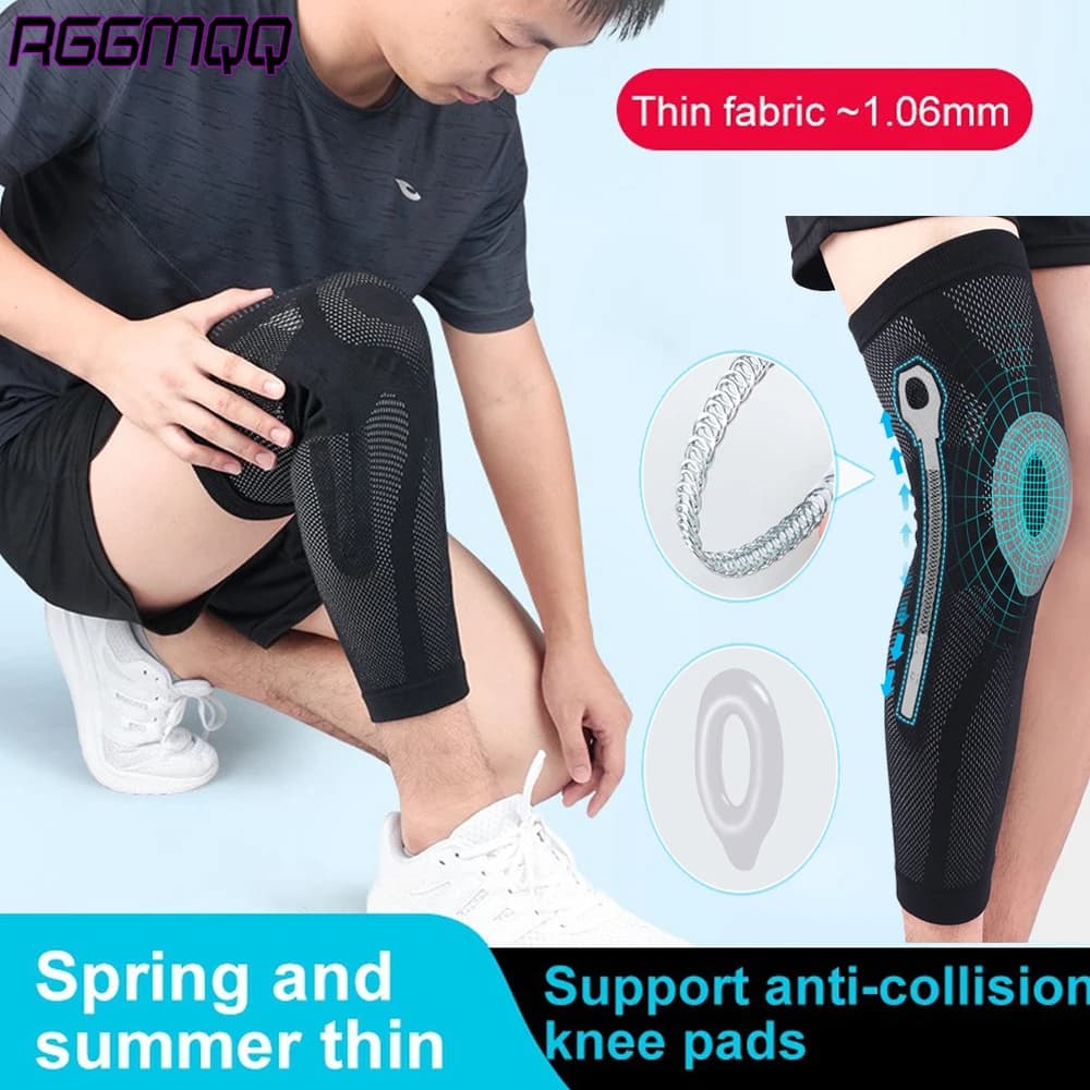 Supporto per Ginocchio a Compressione - Stabilizzatore Professionale per Rotula con Cuscinetto in Gel e Doppie Molle per ACL, Artrite, Uomini e Donne, Sport
