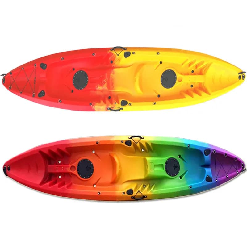 Kayak marino gonfiabile singolo, barca da pesca professionale con pagaie 2025