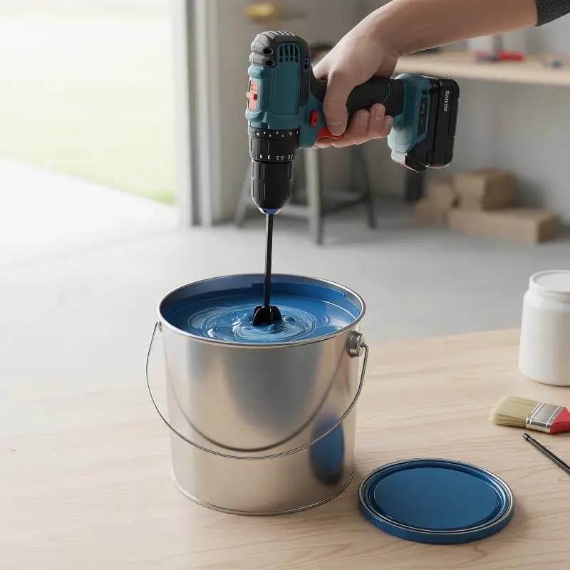 Paint Mixing Rod 6/4pcs Plastic Epoxy Mixing Stick Drill Paint Stirring Rod For Resin Latex Oil Paint Multifunction Putty Mixer