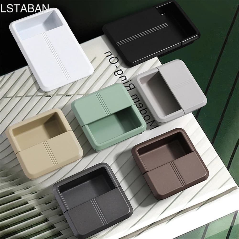 Pomello per porta scorrevole con fessura in stile moderno maniglia per fibbia per mobile colorata maniglia per porta mobile incorporata pomello invisibile per cassetto dell'armadio