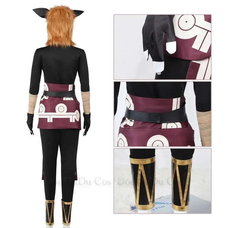 Costume Cosplay Genshin Impact Hilichurl 3'x,4'f\6/ Abiti da Mostro Carino con Copricapo in Peluche per Uomo, per Feste di Halloween f;5,b'7\k