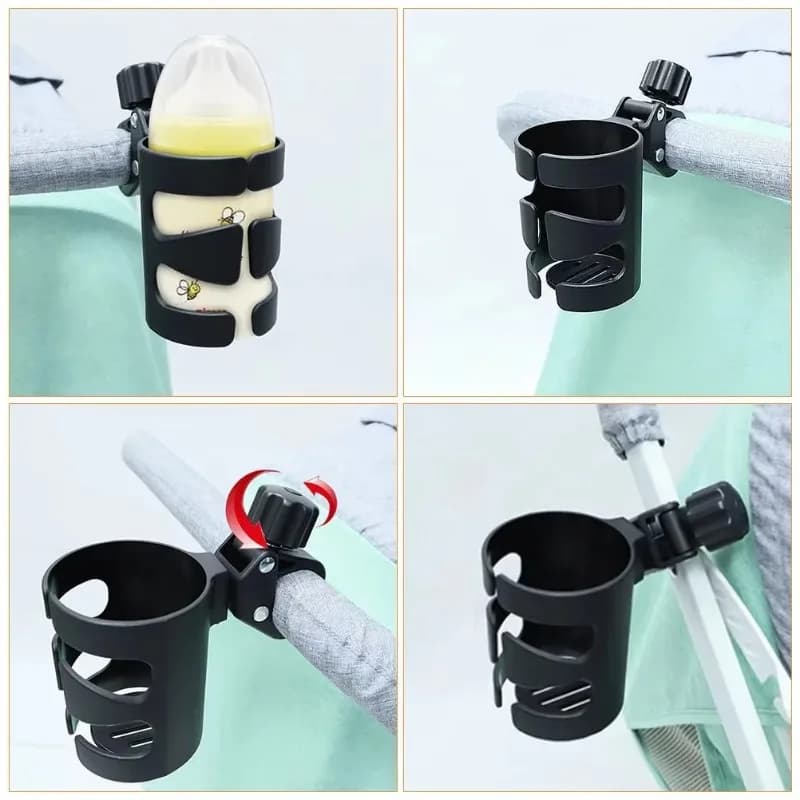 New Baby Stroller Cup Baby Stroller Cup Holder Universal 360 Rotatable Drink Bottle