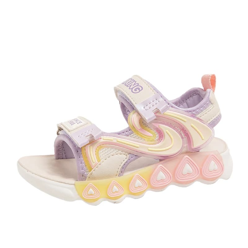 Summer Children Sandals Baby Girls Toddler Soft Non-Slip Shoes Baby Cute Pearl Princess Dance Kids