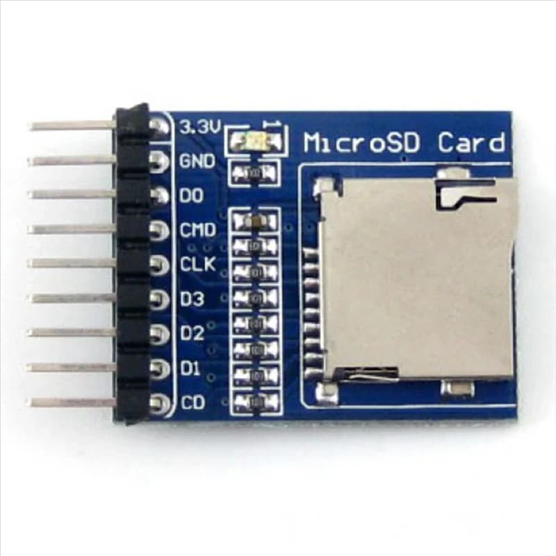 B27B For Micro-SD (TF) Card Storage Module Development Board SD Card Module SD Card Holder 2.54Mm Pitch For SDIO & SPI Prots