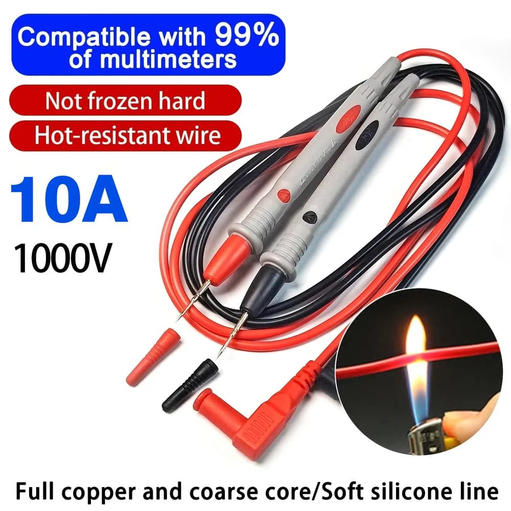 Digital Multimeter Probe Pointers 1000V 10A Universal Pointers with Needle Point Multimeter Tester Wire Pen Cable for Probe