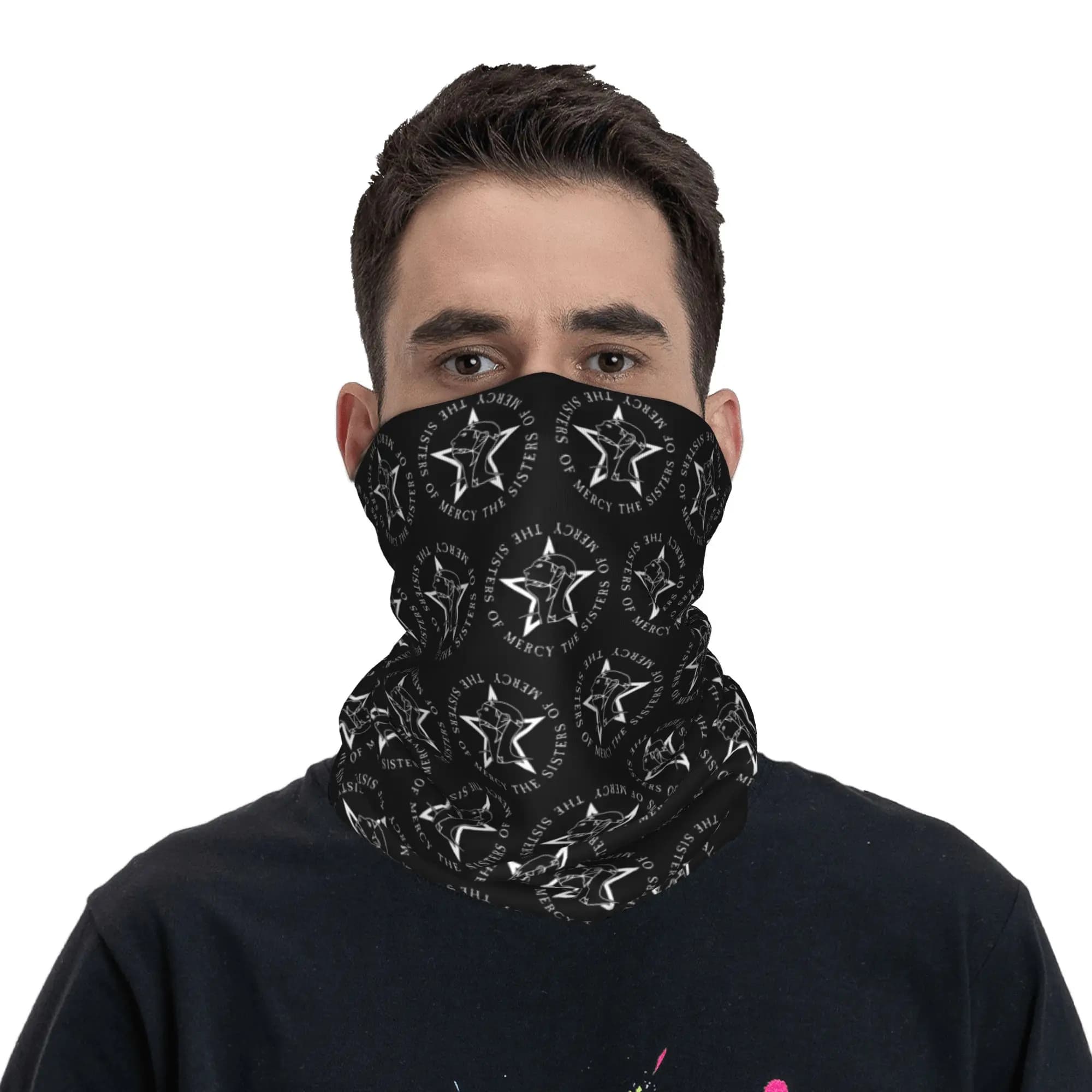 Goth The Sisters Of Mercy Bandana Neck Gaiter Magic Scarf Printed Multifunction Cycling Mask for Men and Women