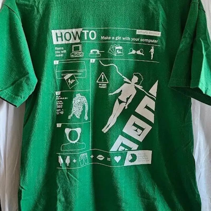 Maglietta Green Weird Science Tee Fury Pop Culture - Taglia media - Film John Hughes