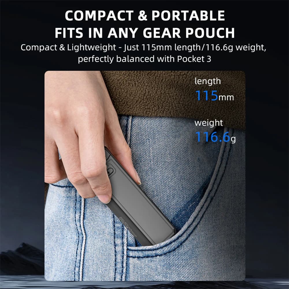 For DJI Osmo Pocket 3 TYPE-C Portable Battery Handle Power Bank Charging Camera Accessories for Light Camera Charger