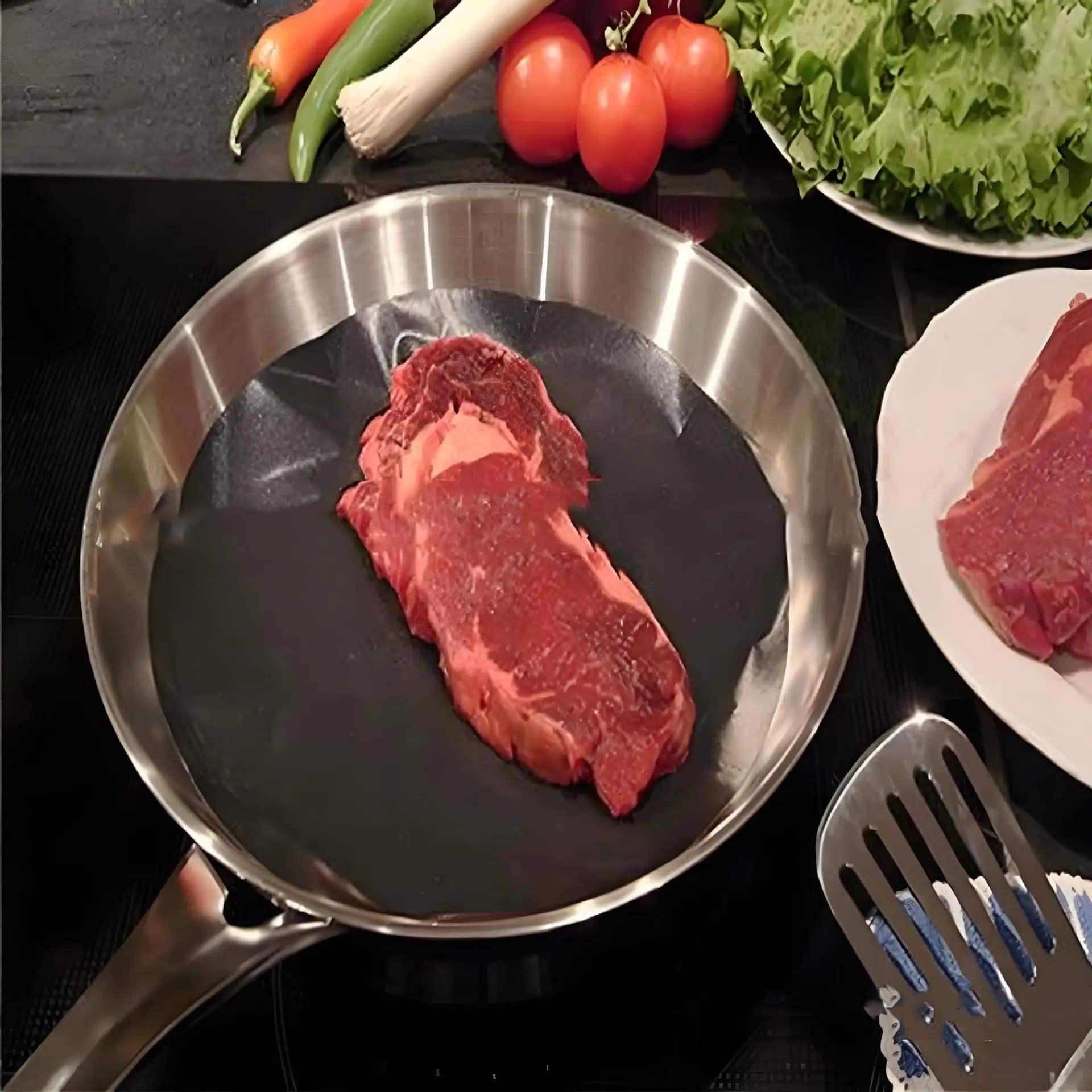 4pcs Heat Resistant Non Stick Frying Pan Mat Washable Reusable Liner For Indoor Outdoor Cooking Kitchen Tool