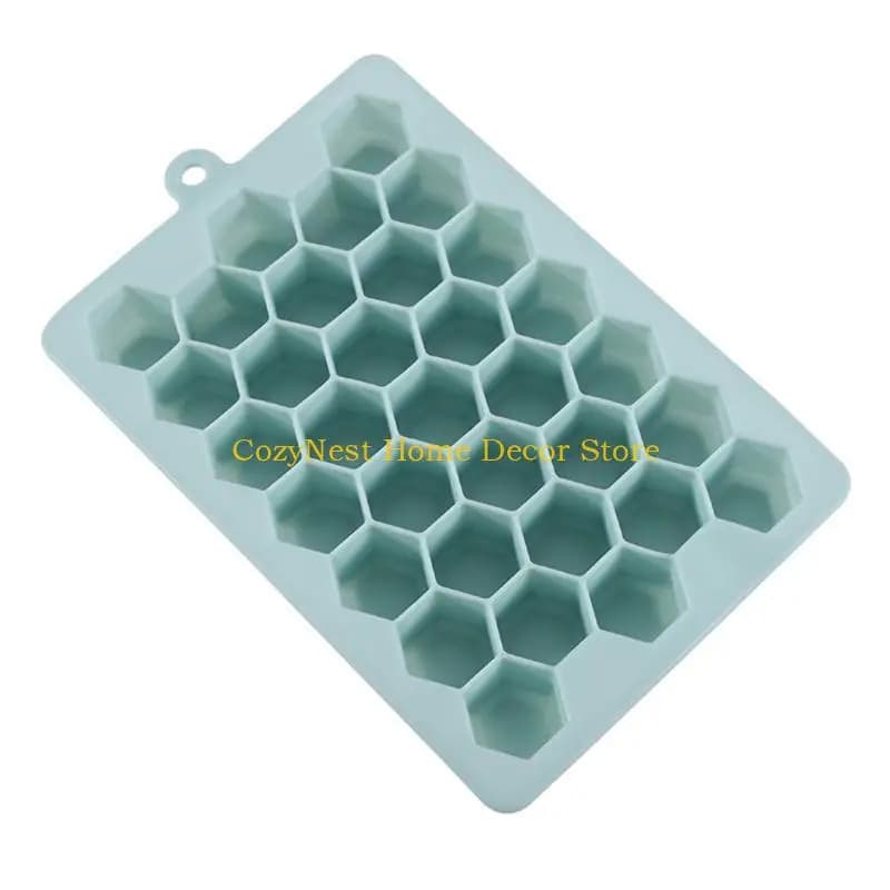 92MF Vassoio per cubetti ghiaccio con coperchio 33 griglie Stampo per cubetti ghiaccio per zuppe congelatori Succo vino