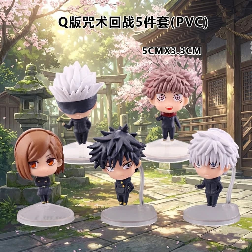 Figurina Jujutsu Kaisen Yuji Itadori Satoru Gojo, Bobblehead Spring, Cake Decoration, Blind Box, Soul Collector's Toy, Gift