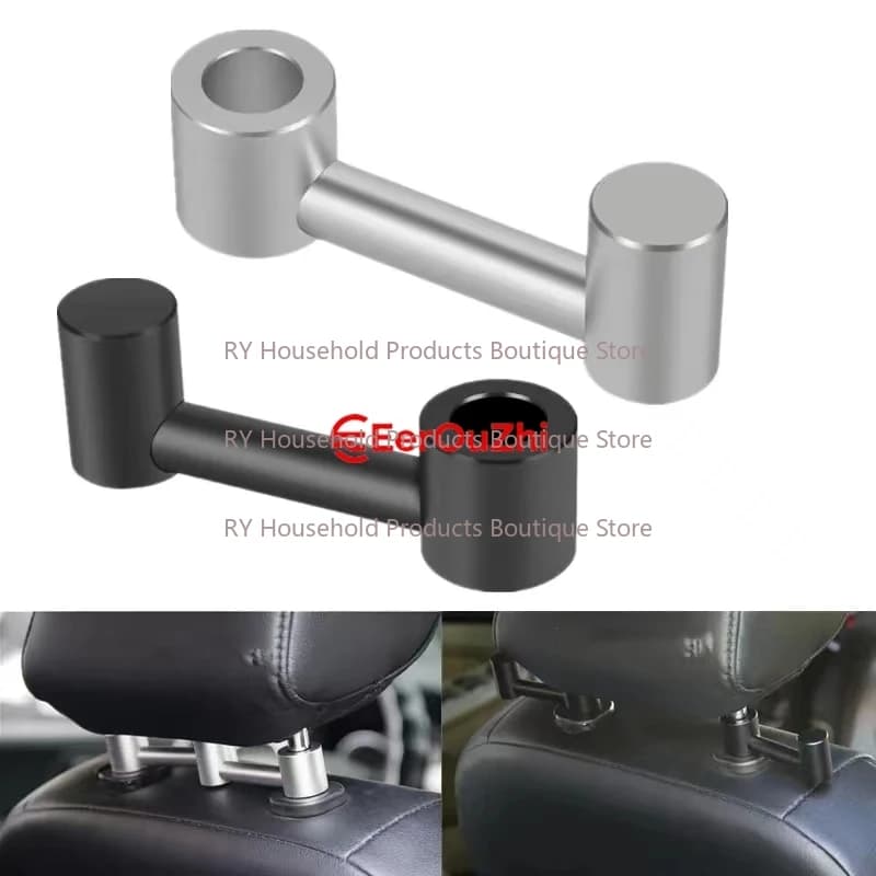 Aluminum Alloy Car Seat Headrest Hook for Auto Back Seat Organizer Hanger Storage Holder for Handbag Purse Bags Clothes Coats