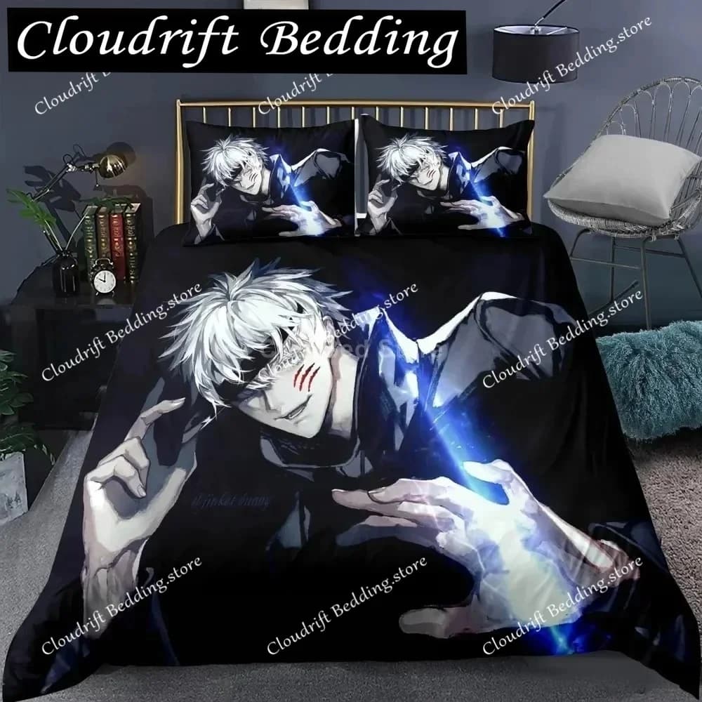 Jujutsu Kaisen Bedding Set Japan Famous Anime Duvet Cover Sets Comforter Bed Twin Queen King Single Size Dropshipping Gift
