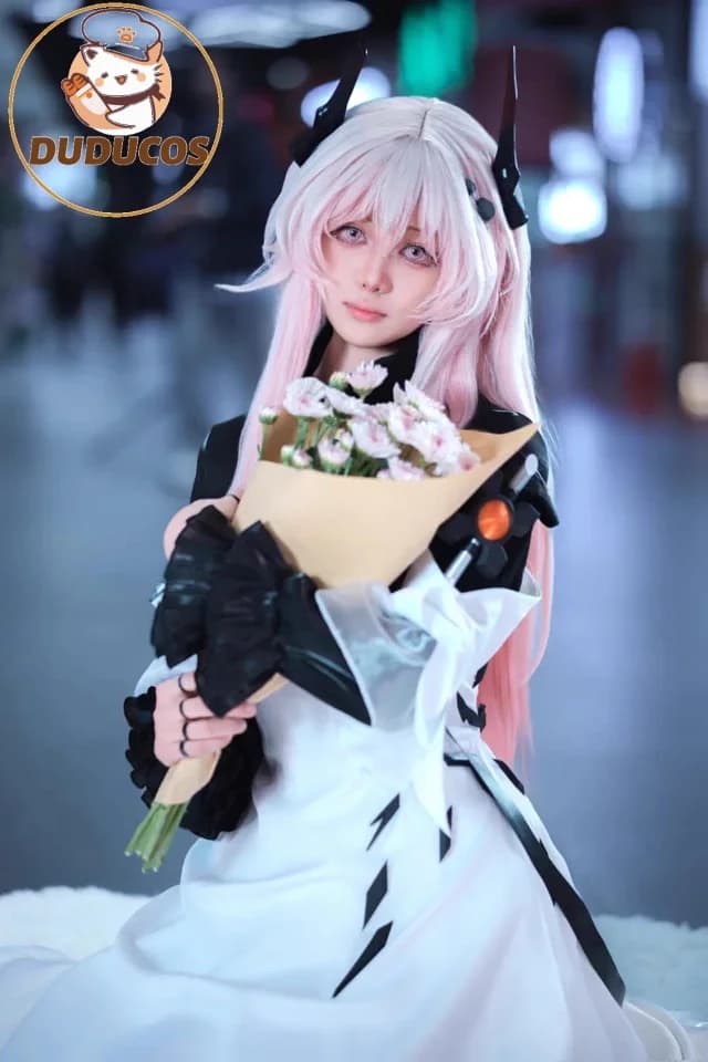 Costume Cosplay di Theresa dal Gioco Arknights, Parrucca, Abito della Regina Theresa, Outfit Civilight Eterna, Uniforme per Halloween, Carnevale e Natale