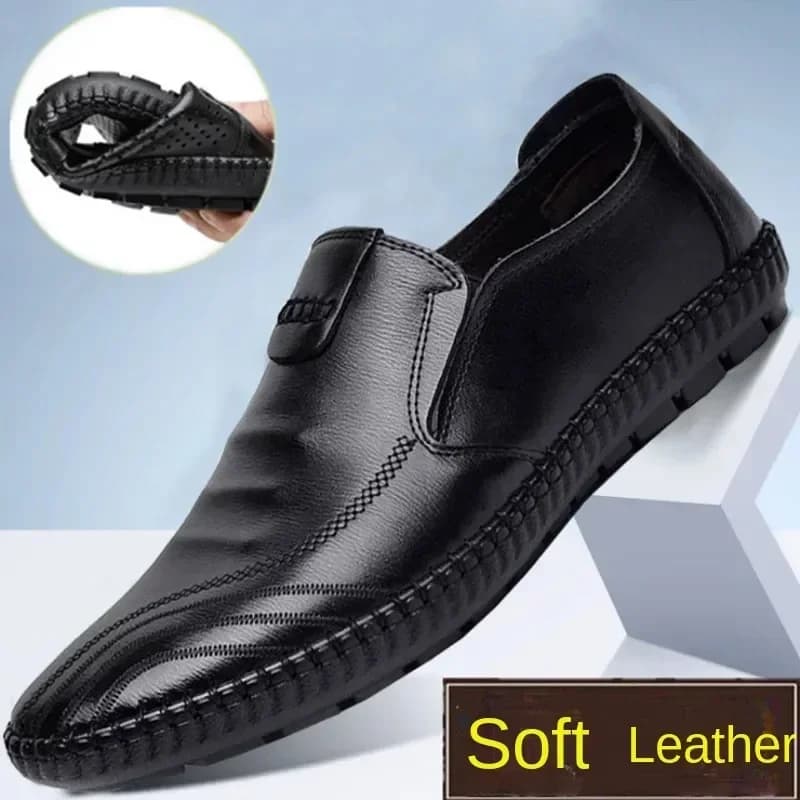 Mocassini Casual da uomo comode calzature da passeggio leggere mocassini traspiranti Slip on scarpe in pelle maschili Zapatos Hombre maschio