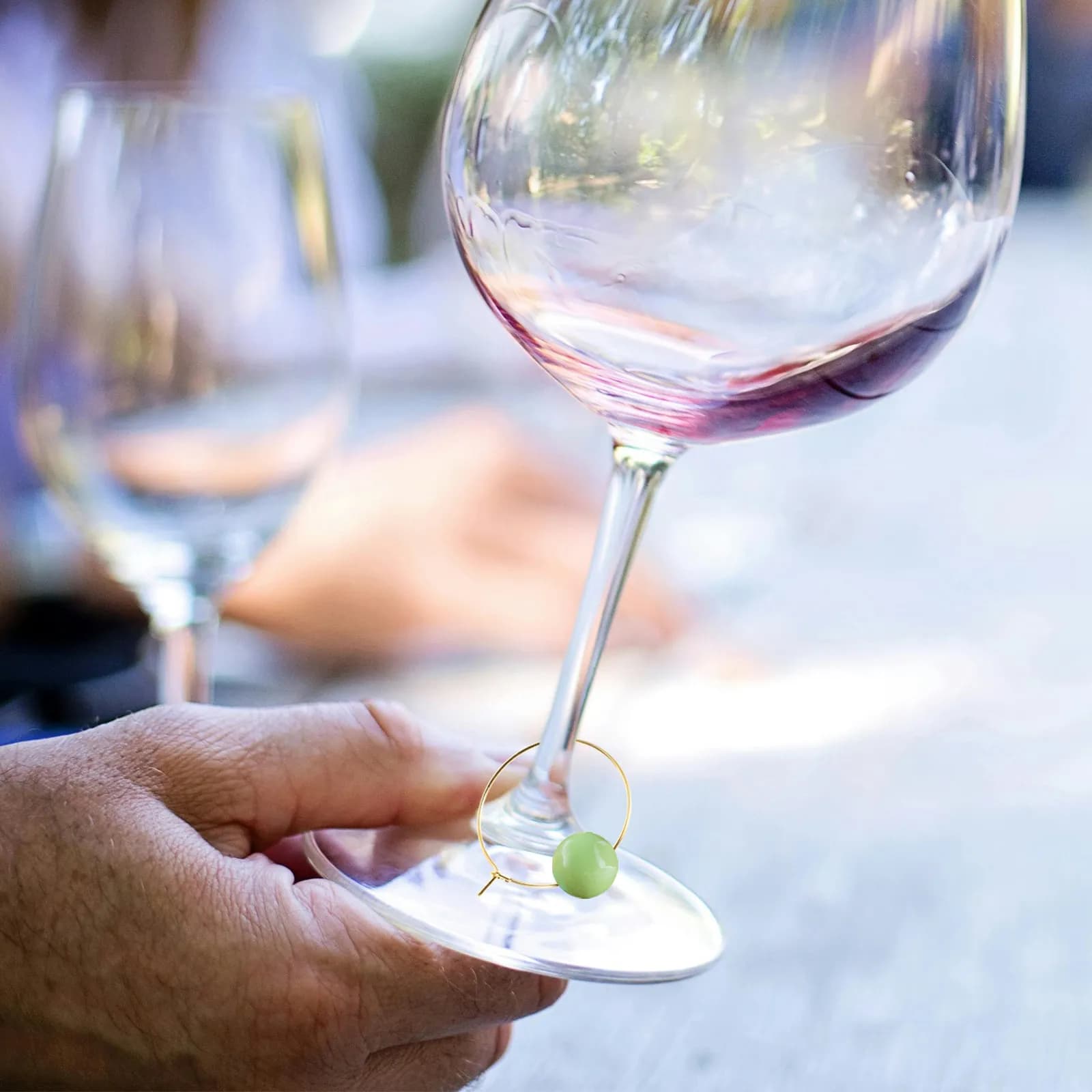 200 Pezzi Anelli Identificativi in Metallo per Bicchieri da Vino, Finitura Dorata, Marcatori per Bevande per Matrimoni, Addii al Nubilato, Riutilizzabili per Feste