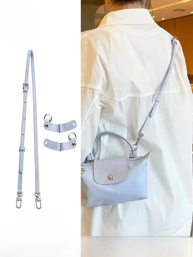 Adjustable Dumpling Bag Strap DIY No Punching Accessories Leather Crossbody Bag Modification Shoulder Strap for Longxiang