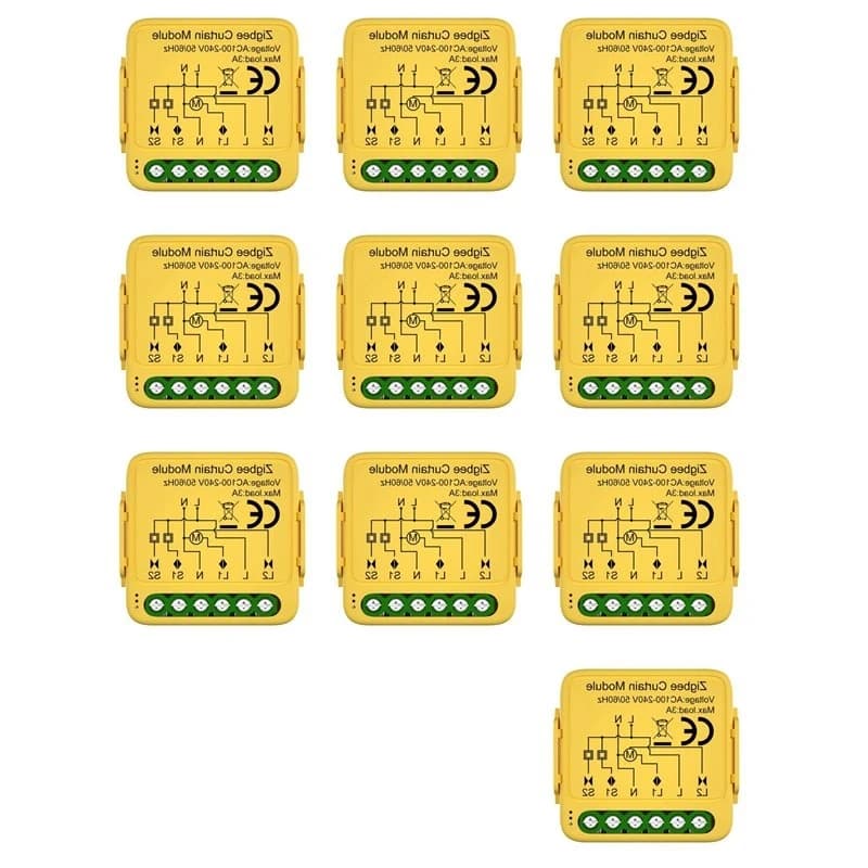 B68A 10X Tuya Smart Zigbee Curtain Switch Module Connected Roller Shutters Blind Motor Works With Alexa Googlehome
