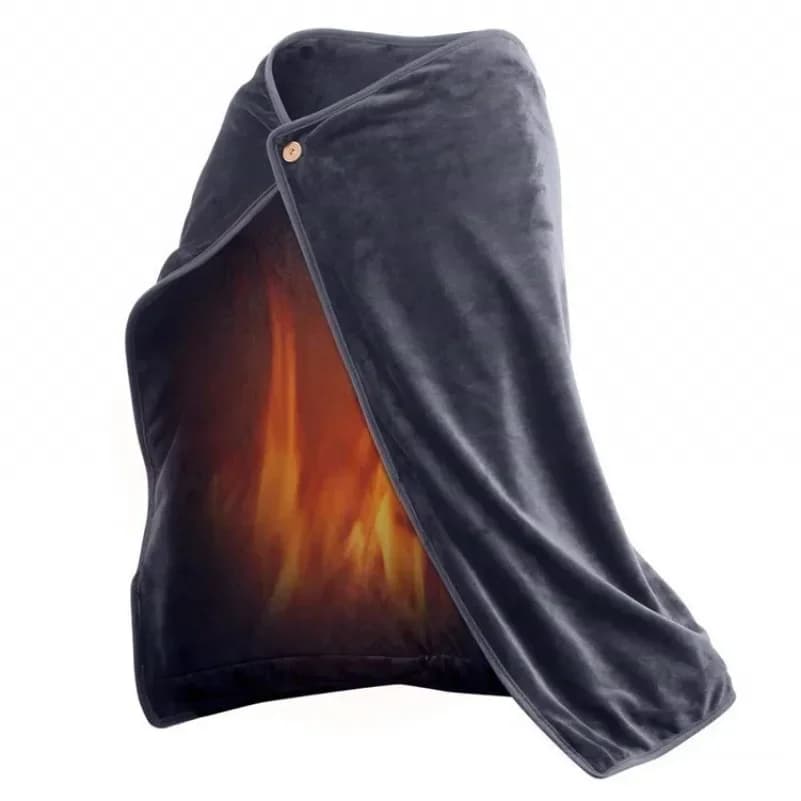 Winter USB Heated Shawl Pad, Warm Body Electric Blanket, Home Warm Knee Pad, Wearable Heating Blanket for Household and Office