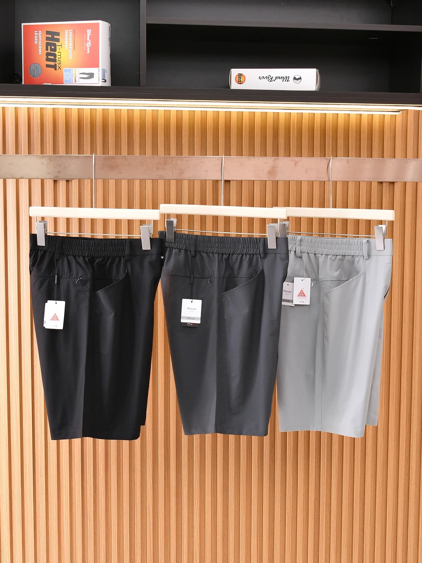 Men's Outdoor Quick Dry Breathable Golf Shorts Summer Casual Pants Polyester Fiber Straight Leg mid Waist Zipper Fly