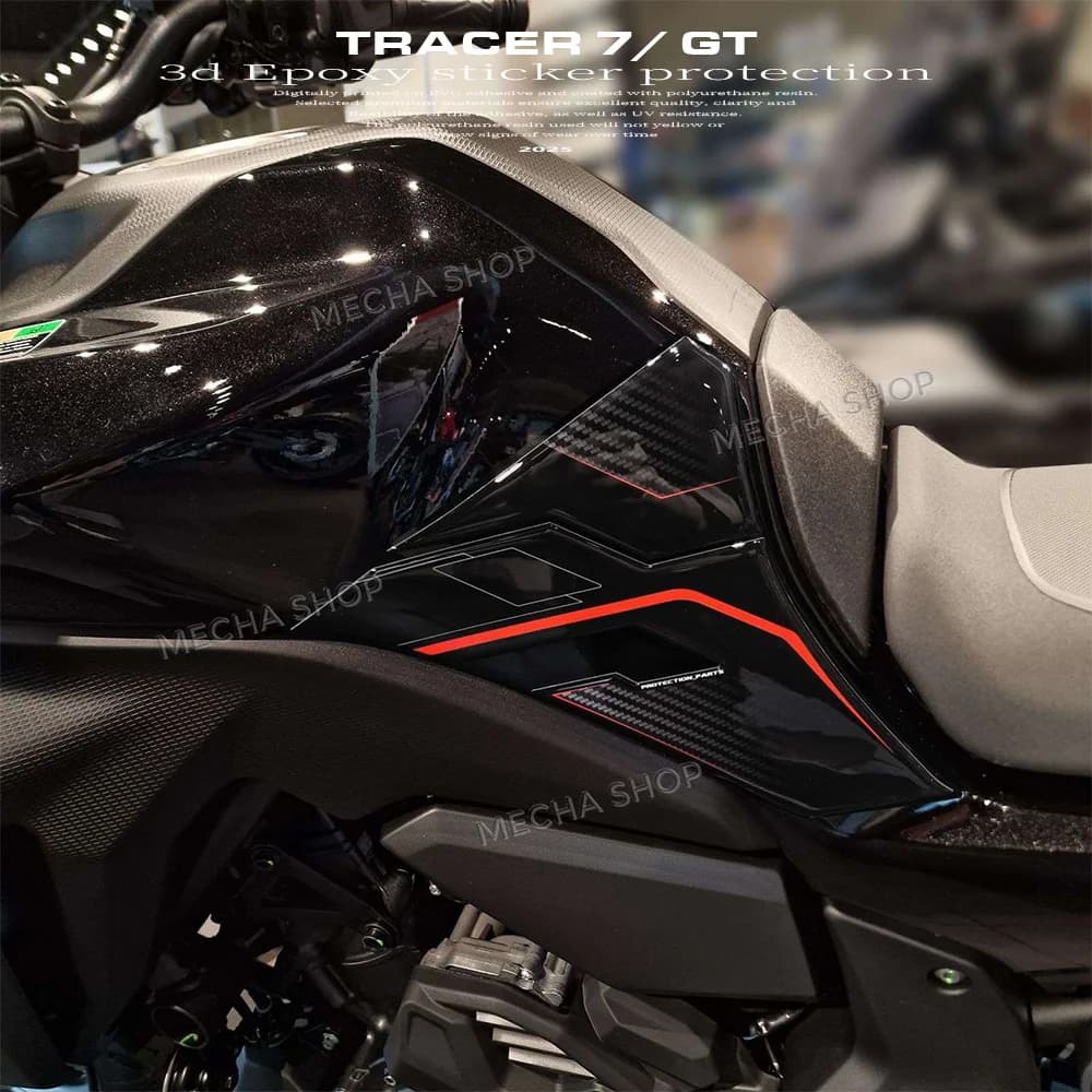 Adesivo in Resina Epossidica 3D per Moto Tracer 7 2026, Kit di Protezione Tracer 7gt, Protezione Serbatoio, Decalcomania